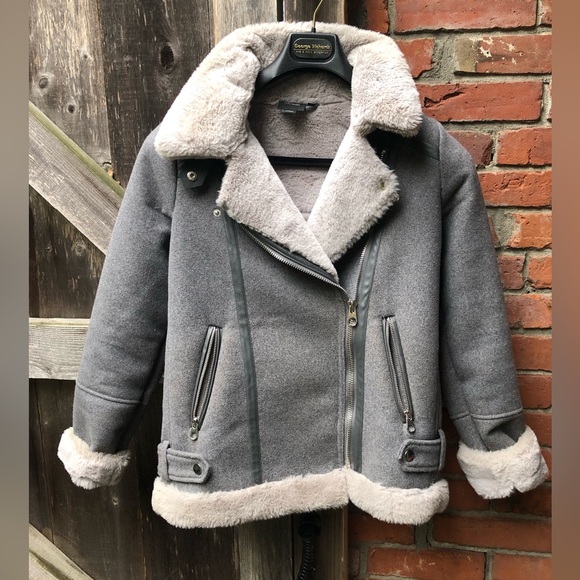 Women’s Extra Cozy Moto Jacket With Faux Fur Lining Size XS. - Picture 1 of 6